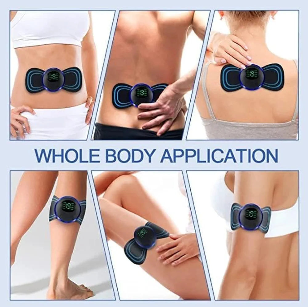 EMS Butterfly Rechargeable Massager – Compact, Wireless Relief for Muscles & Stress