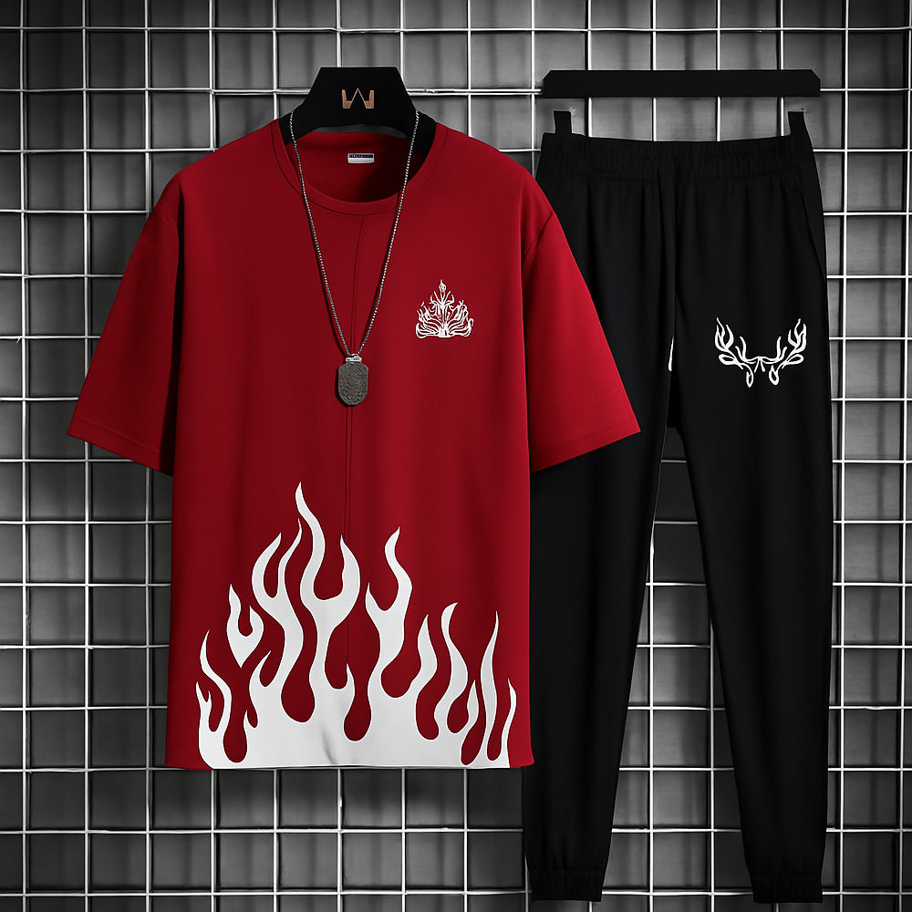 2 Pcs Men's Micro Plain Track Suit