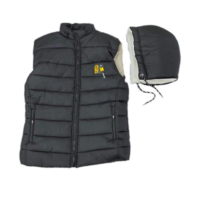 1 Pc Men's Parachute Plain Sleeveless Jacket