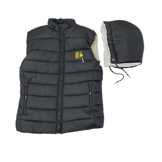 1 Pc Men's Parachute Plain Sleeveless Jacket